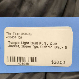 Light Quilt Puffy Quilt Jacket, zipper *gc, faded?