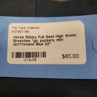Sticky Full Seat High Waist Breeches *gc, puckers, mnr dirt?/stains