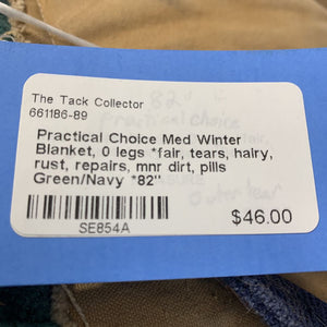 Med Winter Blanket, 0 legs *fair, tears, hairy, rust, repairs, mnr dirt, pills