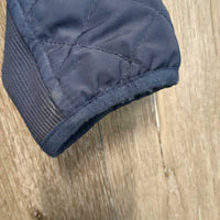 Light Quilt Jacket, zipper *vgc, clean, undone quilt stitching, pilly edges