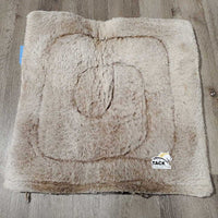 Thick Woven Top Fleece Bottom Western Pad *fair, dirty, stained, shavings, compressed, snags, clumpy, unstitched guards
