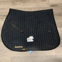 Quilt Jumper Saddle Pad *fair, dirty, stained, hairy, clumpy underside, rubbed torn edges, pills
