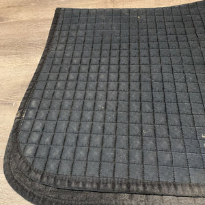 Quilt Jumper Saddle Pad *fair, dirty, stained, hairy, clumpy underside, rubbed torn edges, pills