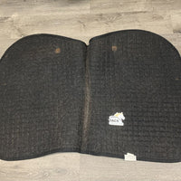 Quilt Jumper Saddle Pad *gc, dirt, v. hairy, clumpy underside, rubbed torn edges, pills