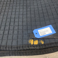 Quilt Jumper Saddle Pad *gc, dirt, v. hairy, clumpy underside, rubbed torn edges, pills
