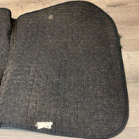 Quilt Jumper Saddle Pad *fair, dirt, stained, v. hairy, clumpy underside, rubbed torn edges, pills