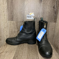 Zip Up Waterproof Paddock Boots *vgc, v. mnr dirt, sm toe and heel scuffs