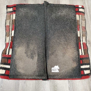 SMX Air Ride Thick Woven Top Felt Western Pad *gc, dirt, hairy, pilly, rubs, clumpy