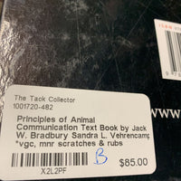 Principles of Animal Communication Text Book by Jack W. Bradbury Sandra L. Vehrencamp *vgc, mnr scratches & rubs
