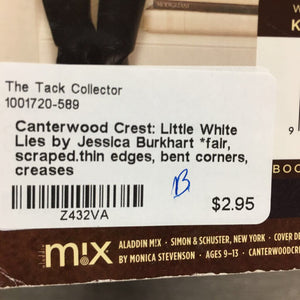 Canterwood Crest: Little White Lies by Jessica Burkhart *fair, scraped.thin edges, bent corners, creases