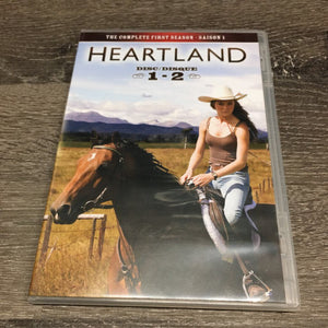 Heartland Complete First Season DVD Set, 2 Plastic Cases *gc, mnr scratches & dust, torn box edges