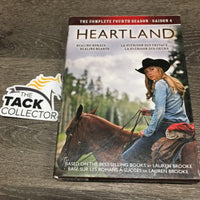 Heartland Complete Fourth Season DVD Set, 3 plastic cases *gc, mnr scratches & dust, torn case
