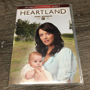 Heartland Complete Fifth Season DVD Set, 3 Plastic Cases *gc, mnr scratches & dust, torn edges