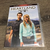 Heartland Complete Sixth Season DVD Set, 3 plastic cases *gc, mnr scratches & dust, torn case

