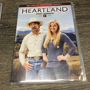 Heartland Complete Sixth Season DVD Set, 3 plastic cases *gc, mnr scratches & dust, torn case