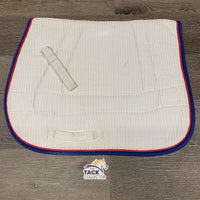 Waffle Jump Saddle Pad, 1x piping *gc, clean, mnr stains, hair, mnr faded binding
