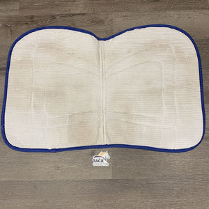 Waffle Jump Saddle Pad, 1x piping *gc, clean, mnr stains, hair, mnr faded binding