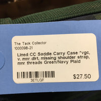 Lined CC Saddle Carry Case *vgc, v. mnr dirt, missing shoulder strap, mnr threads
