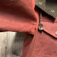 Short Oilskin Jacket, hood *gc, scuffs, hairy, scratches, mnr stains, rubs & dirt
