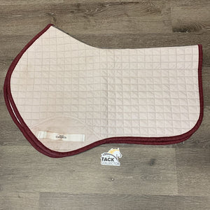 Shaped Quilted Jumper Saddle Pad *vgc, clean, mnr stains, hair, rubbed faded binding