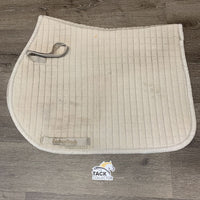 Quilt Jumper Saddle Pad *gc, dingy, mnr hair, stained, v. pilly, mnr threads, v. clumpy underside
