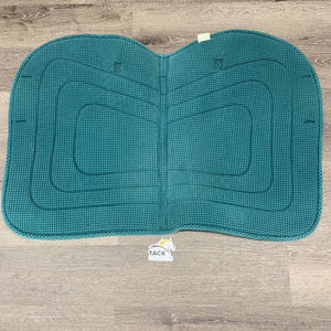 Waffle Cotton Jumper Saddle Pad, 1x piping *gc, v. faded, clean, pills, rubbed edges, strong velcro