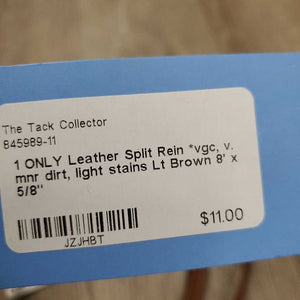 1 ONLY Leather Split Rein *vgc, v. mnr dirt, light stains