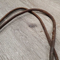 Narrow Leather Western German Martingale Fork *fair, mnr dirt, stained, dry, crackles, rust