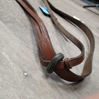 Leather Running Martingale *vgc, mnr dirt, sm rubber cracks, loose keeper stitch
