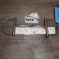 Thin Pinchless D Ring Snaffle *fair, mnr dirt, scuffs, scratches, welded
