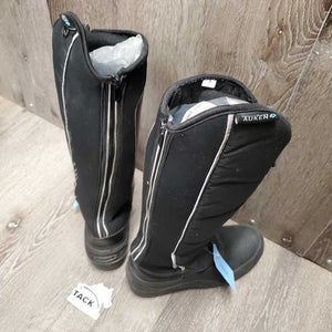 Pr Winter Tall Riding Boots, laces, zips, box, x2 air forms *vgc, mnr dirty