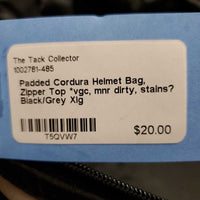 Padded Cordura Helmet Bag, Zipper Top *vgc, mnr dirty, stains?