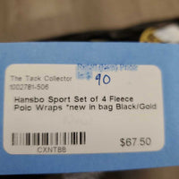Set of 4 Fleece Polo Wraps *new in bag