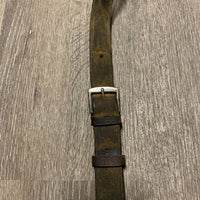 Leather Running Martingale *gc, dirty, stained, stiff, x holes
